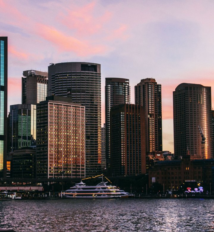 Sydney harbour dark