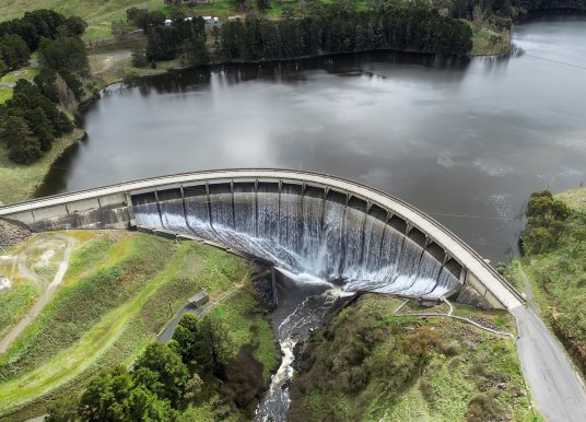 Aerial photograph of a Dam in New South Wales