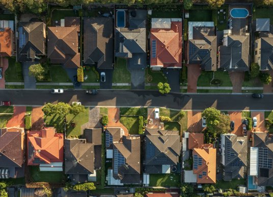 Roof tops of Sydney suburb